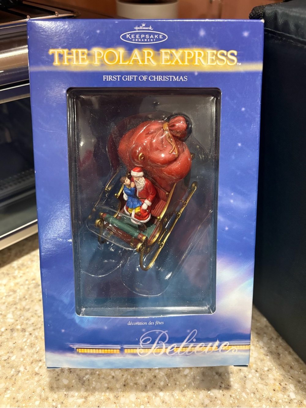Hallmark Keepsake "The Polar Express" Santa Sleigh Ornament -NIB- 2004